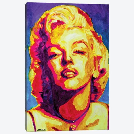 Marilyn Monroe Canvas Print #ZMH5} by Zak Mohammed Canvas Wall Art
