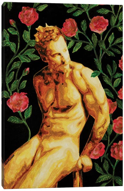 Beauty Canvas Art Print - Male Nude Art