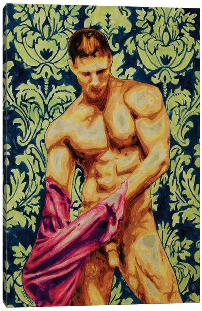 After Gym Canvas Art Print - Male Nude Art