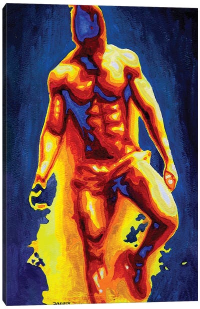 Flames Canvas Art Print - Zak Mohammed