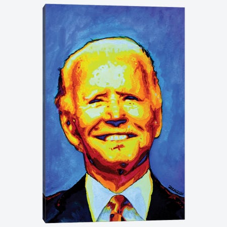Joe Biden Canvas Print #ZMH9} by Zak Mohammed Canvas Print