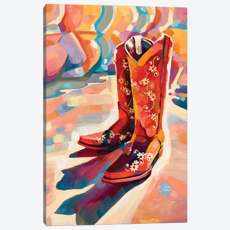 Bossy Boots Canvas Print #ZMM10} by Maria Morris Art Print
