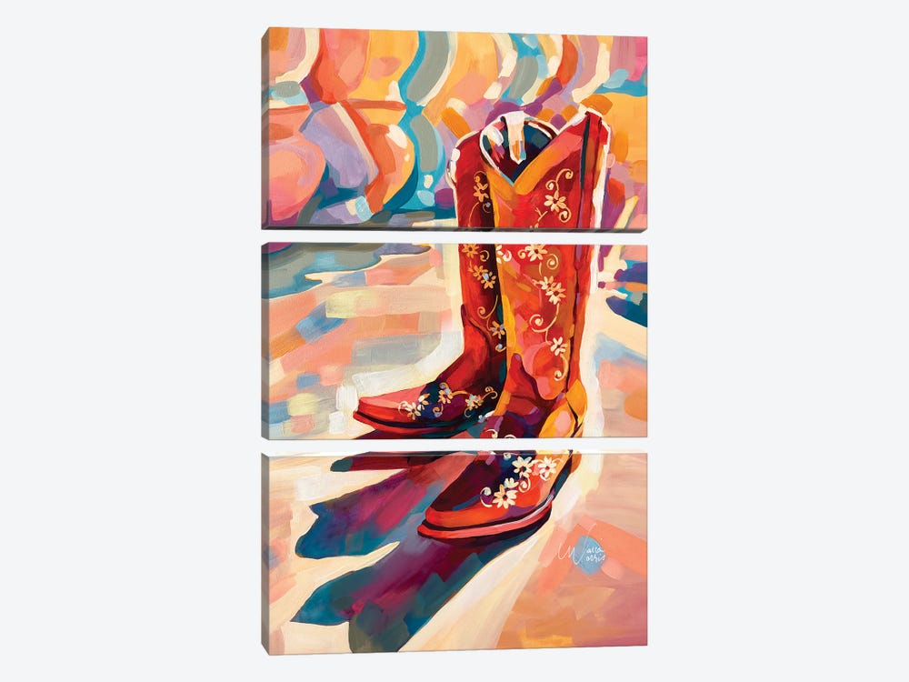Bossy Boots by Maria Morris 3-piece Art Print