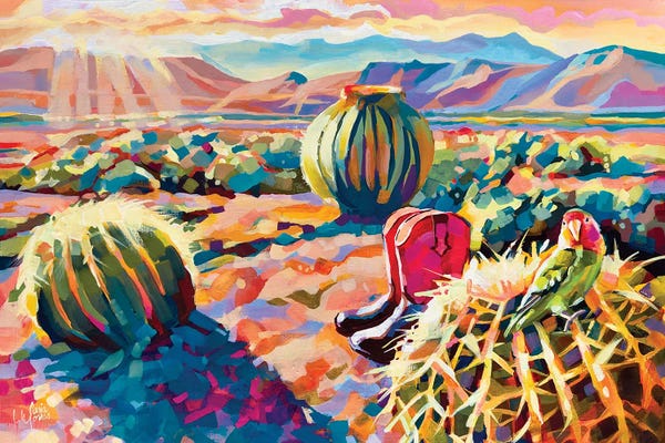 Desert: Barrel Cactus by Maria Morris