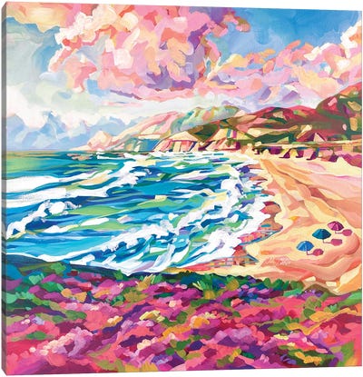 Cali Beach Canvas Art Print - Maria Morris