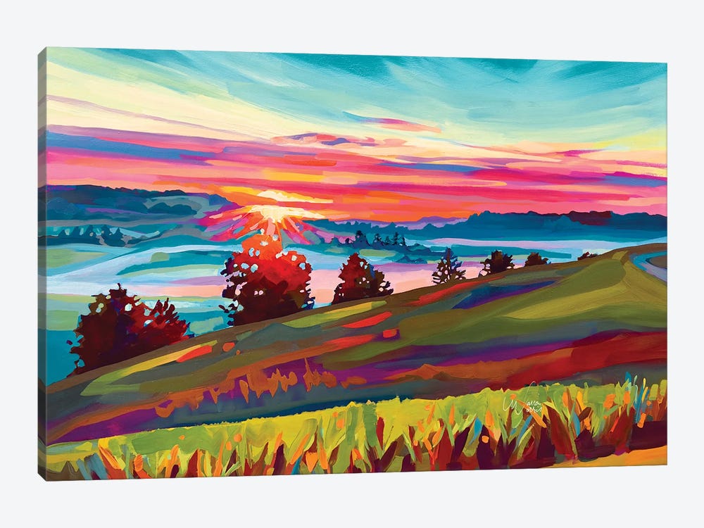 Kentucky Sunset by Maria Morris 1-piece Canvas Art Print