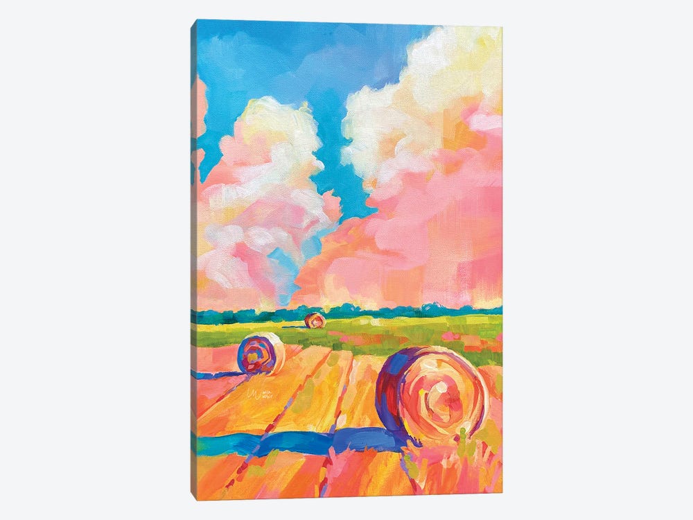 Kansas Hay Bales I by Maria Morris 1-piece Canvas Print
