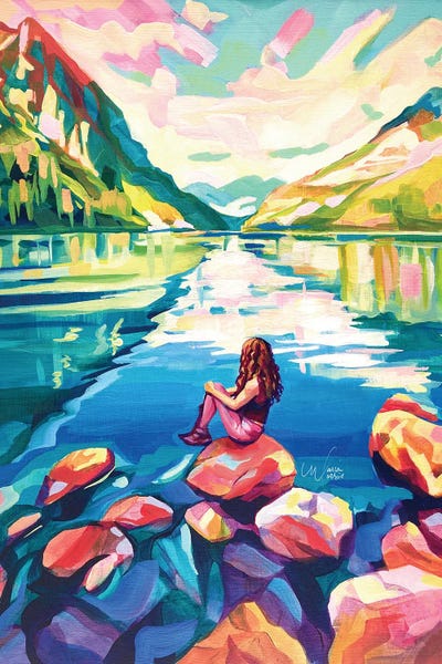 Wide Open Spaces: Reflecting On Lake Louise by Maria Morris