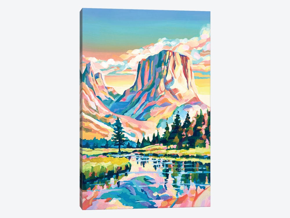 Reflecting On Wyoming by Maria Morris 1-piece Canvas Print