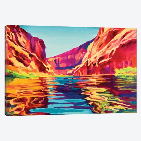 Red Rock Reflections Canvas Print #ZMM2} by Maria Morris Canvas Wall Art