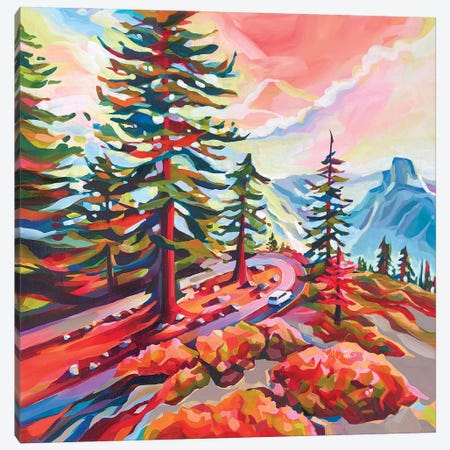 Drive To Yosemite I Canvas Print #ZMM31} by Maria Morris Art Print