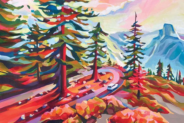 Pine Trees: Yosemite Drive Ii by Maria Morris