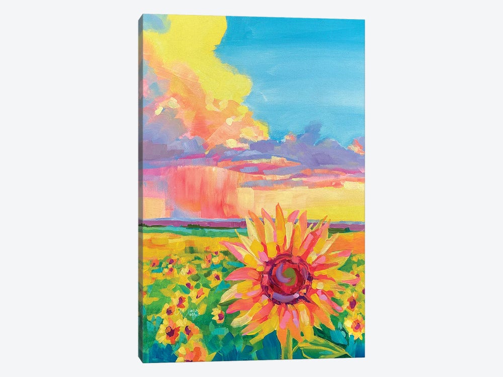 Kansas Sunflowers by Maria Morris 1-piece Canvas Art Print