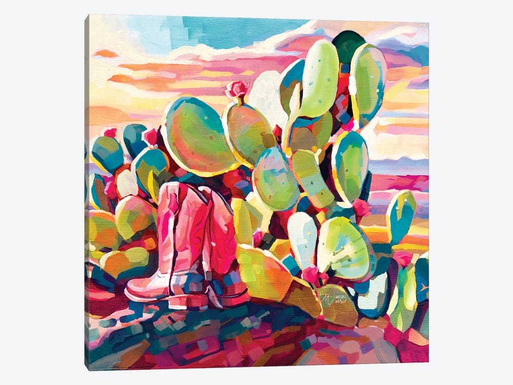 Cactus Cowgirl by Maria Morris 1-piece Canvas Art