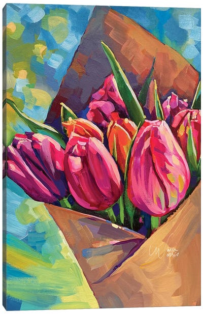 Market Tulips Canvas Art Print - Maria Morris
