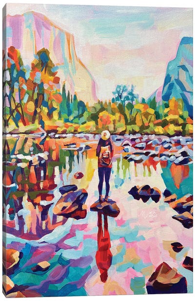 Reflecting On Yosemite Canvas Art Print - Lakehouse Décor