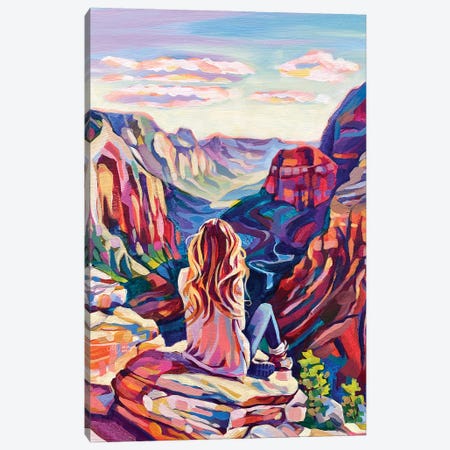 Overlooking Zion Canvas Print #ZMM39} by Maria Morris Canvas Art Print