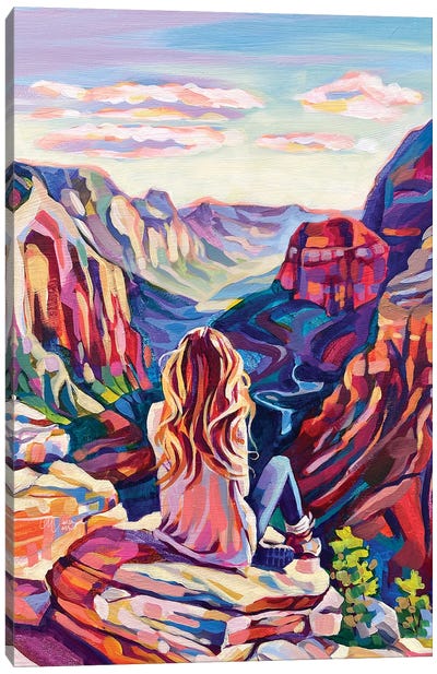 Overlooking Zion Canvas Art Print - Maria Morris