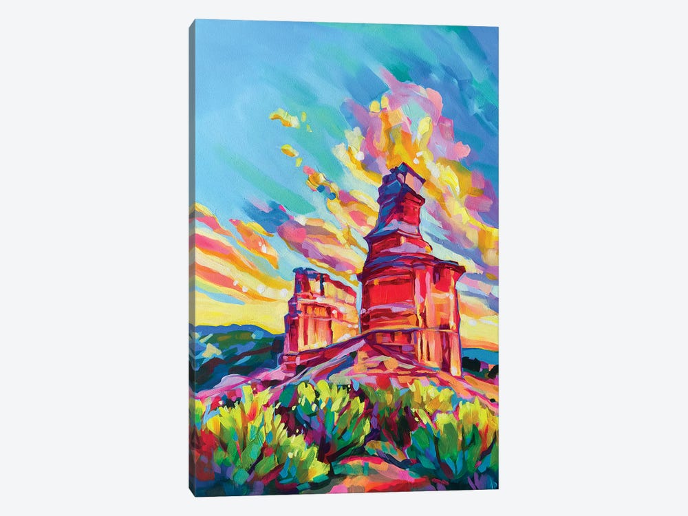 Palo Duro Canyon, Texas, Lighthouse Rock by Maria Morris 1-piece Canvas Artwork