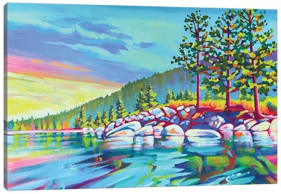 Lake Tahoe, California Canvas Art Print - Nevada Art