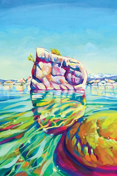 Lake Tahoe: Bonsai Rock, Lake Tahoe by Maria Morris