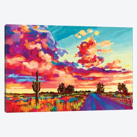 Tamaya Sunset Canvas Print #ZMM4} by Maria Morris Art Print