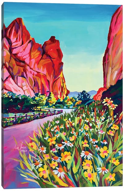 Wildflowers In Colorado Canvas Art Print - Maria Morris