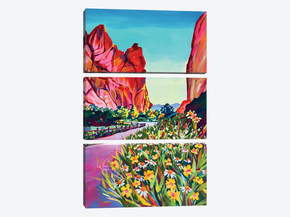 Wildflowers In Colorado by Maria Morris 3-piece Canvas Art