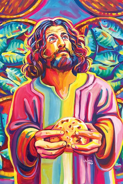 Green: Jesus Performs A Miracle, The Feeding Of The 5,000 by Maria Morris