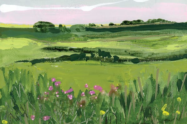 Landscapes In Bloom: Imagined Lanscape III by Jennifer L Mohr