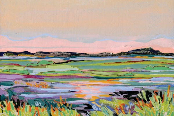 Color Fields: Imagined Lanscape V by Jennifer L Mohr