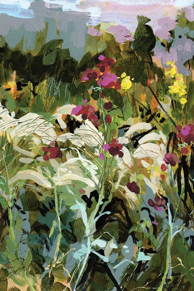 Landscapes In Bloom: Paper Study In This Moment XIII by Jennifer L Mohr