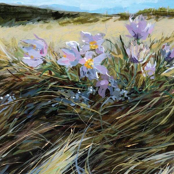 Wildflowers: Paper Study In This Moment XIV by Jennifer L Mohr