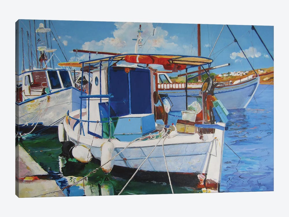 Fishing Harbor by Zoran Mihajlovic Muza 1-piece Art Print