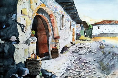 Olivine - Canvas Prints: Wine Cellar by Zoran Mihajlovic Muza