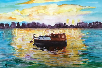 Canvas Print: Sunset by Zoran Mihajlovic Muza - thumbnail