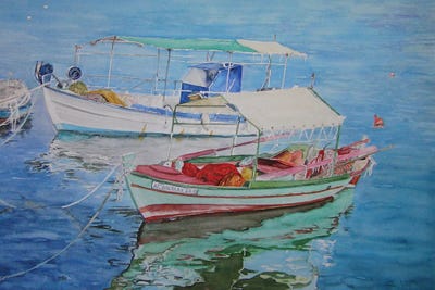 A Quiet Harbor by Zoran Mihajlovic Muza art print