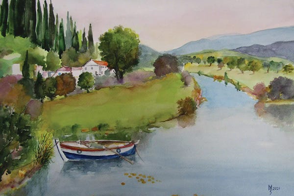 iCanvas Exclusives: Lake by Zoran Mihajlovic Muza