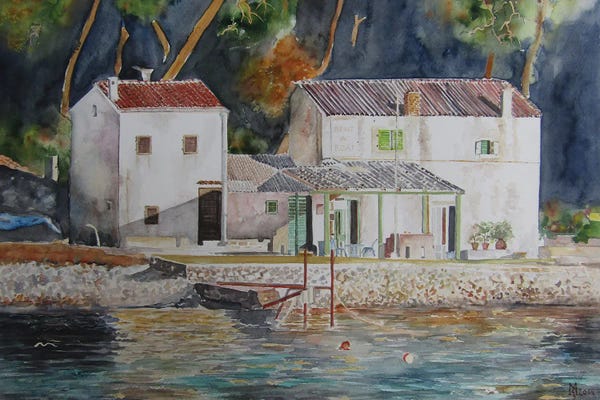 iCanvas Exclusives: Mediterrnean Houses by Zoran Mihajlovic Muza