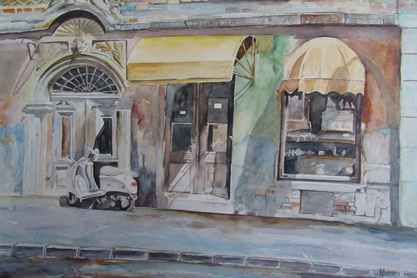 Zoran Mihajlovic Muza: Old Shop Window by Zoran Mihajlovic Muza