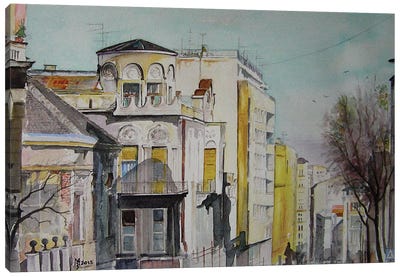 Old Town Canvas Art Print - Zoran Mihajlovic Muza