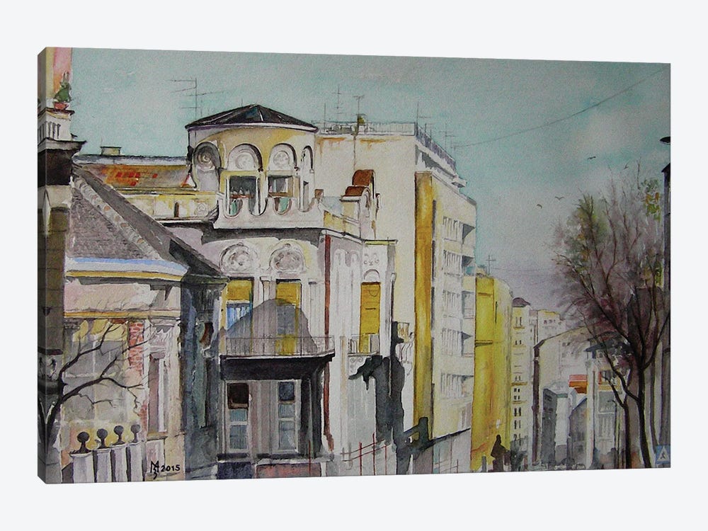 Old Town by Zoran Mihajlovic Muza 1-piece Canvas Print