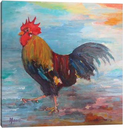 Rooster Canvas Art Print - Zoran Mihajlovic Muza