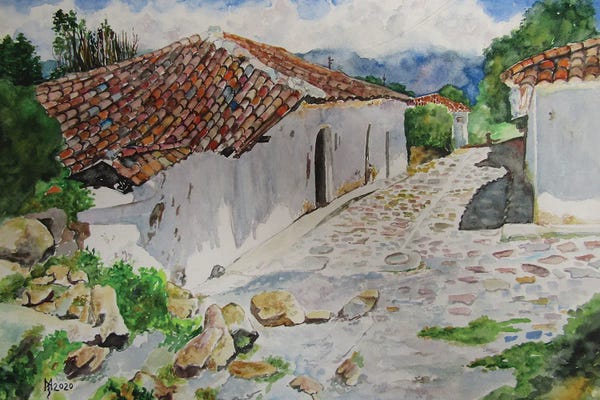 Zoran Mihajlovic Muza: Rural Motif by Zoran Mihajlovic Muza