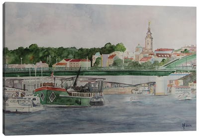 Sava River Canvas Art Print - Zoran Mihajlovic Muza