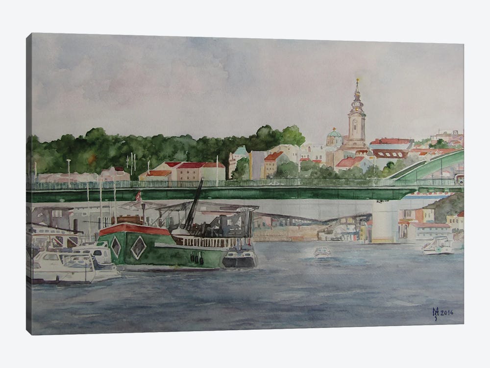 Sava River by Zoran Mihajlovic Muza 1-piece Canvas Print
