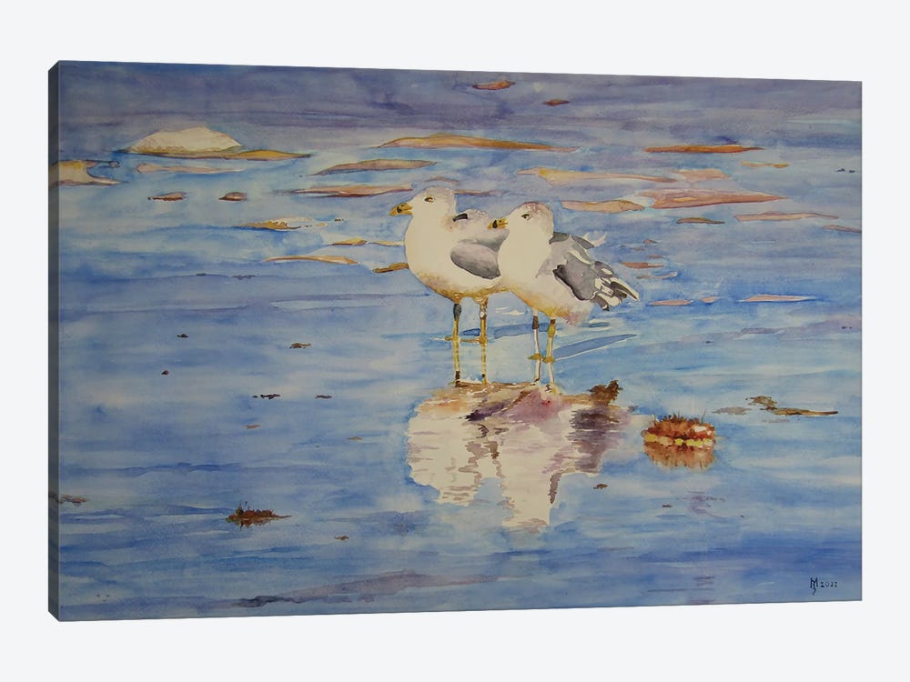 Seagulls by Zoran Mihajlovic Muza 1-piece Canvas Print