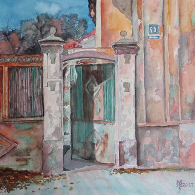 The Gate by Zoran Mihajlovic Muza art print