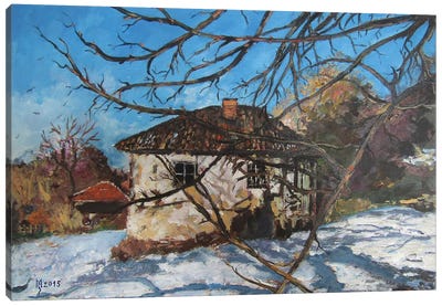 Winter Idyll Canvas Art Print - Zoran Mihajlovic Muza