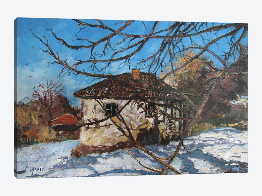 Winter Idyll by Zoran Mihajlovic Muza 1-piece Canvas Artwork
